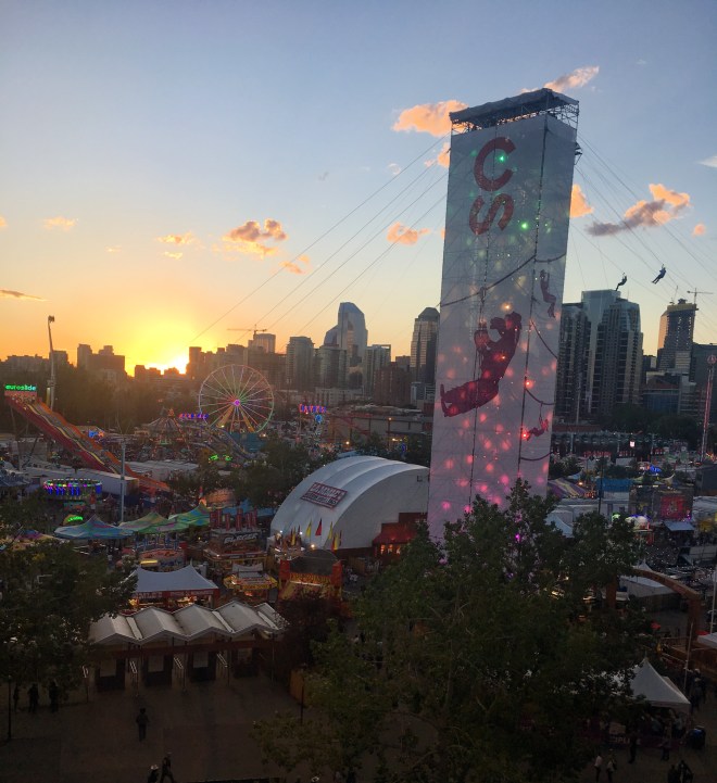 Sunset on the Calgary Stampede